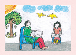 写真：「学びの時間（Time to study）」