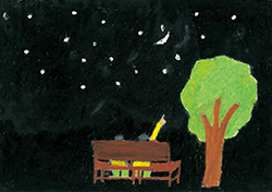 写真：「父との思い出（Memory with my father）」