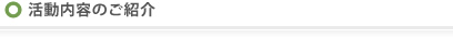 活動内容のご紹介